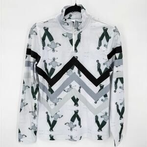 NWT BOGNER Sport First Layer Retro Beline Black/White/Gray Top Size 10